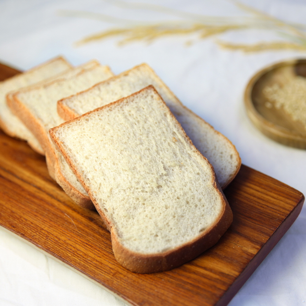 이수진의 디저트라이스 - (준비중)무염 현미쌀식빵 1개 식이섬유 풍부한 현미 비건빵